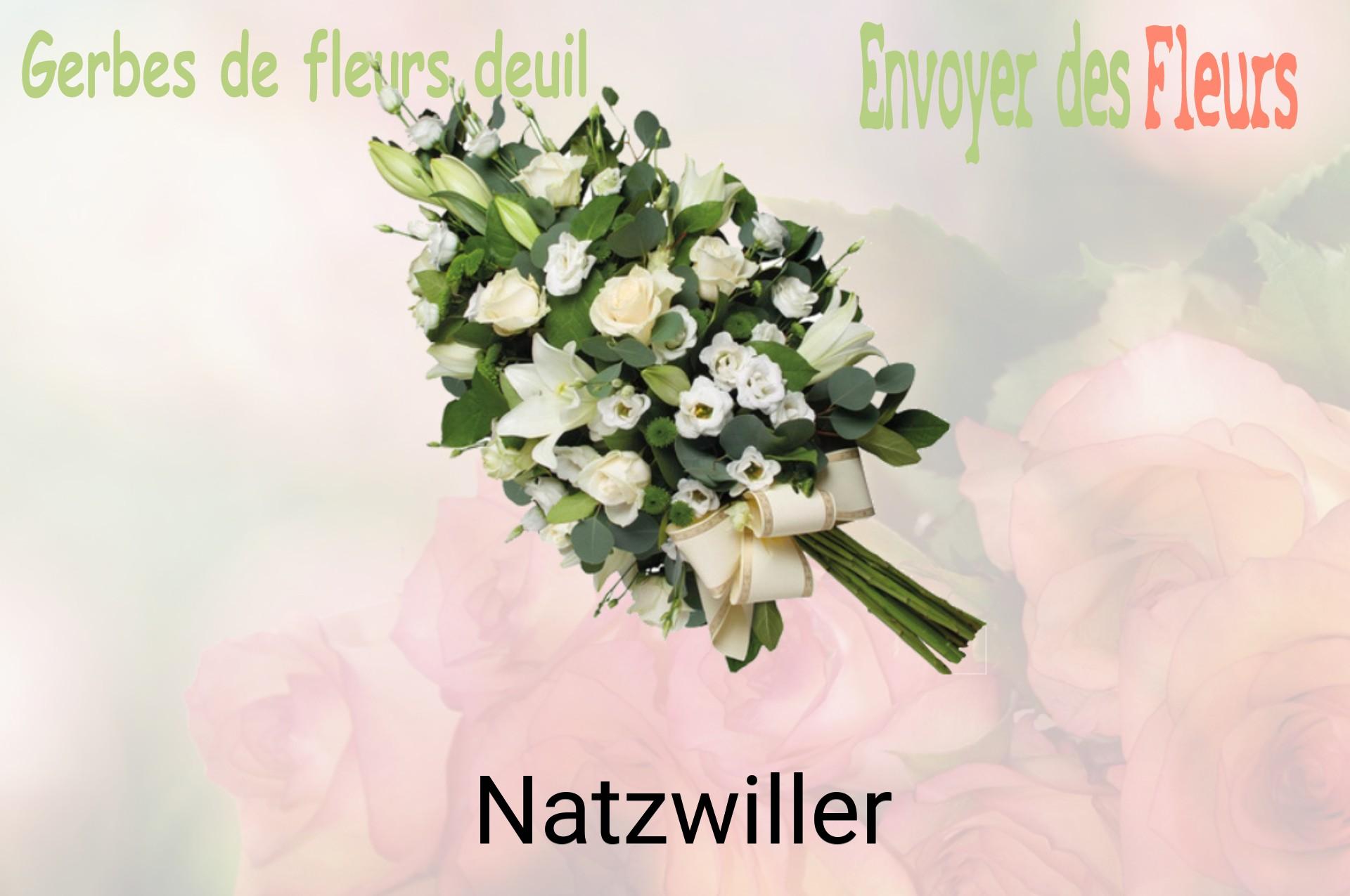 Gerbe de fleurs de deuil livrée à Natzwiller